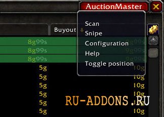 AuctionMaster  WoW 4.3.4 -     